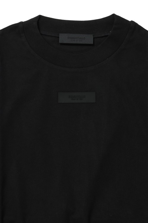 【ESSENTIALS】ESSENTIALS S/S TEE / BLACK(125SU244190F) Buy Fear of God Essentials Long-Sleeve Tee 'Off Black