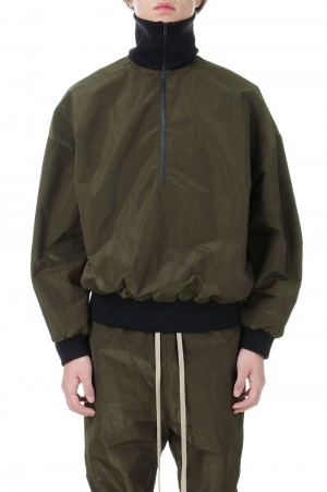 Half Zip High Neck Track Jacket / Mocha（#FG830-210WRP）