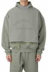 Nylon Fleece Hooded Sweater/Seal/ Seal (202SP244325F)