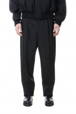 Single Pleat Tapered Trouser / Black（#FG840-083GRB）