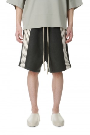 Side Stripe Relaxed Short / Forest（#FG840-3412CWO）