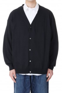 Suvin Cotton Oversized Cardigan - BLACK (GU241-80252B)