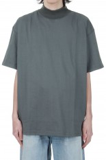 S/S Mock Neck Tee - GRAY (GU241-70108B)