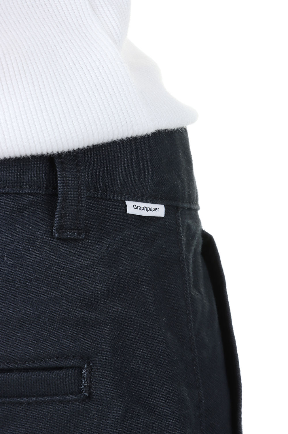 Washi Duck Two Tuck Pants - BLACK (GU241-40154) | セレクト