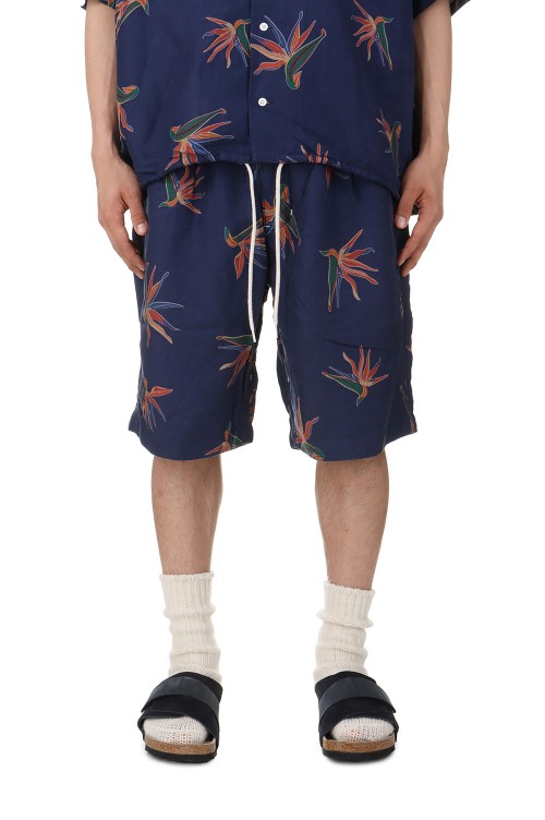 Cupra Hemp Aloha Shorts - NAVY (SUDS404) | セレクトショップ