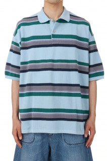 Stripe Polo Sweater - ECRU (SUHS413)