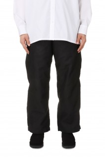 Cotton Linen Back Sateen Military Trousers - BLACK (TP241-40017)