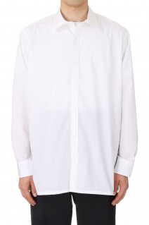 High Density Broad Square Cut L/S Shirt - WHITE (TP241-50001)