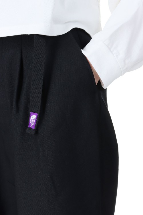 Polyester Wool Oxford Tuck Field Pants -BLACK(NTW5416N