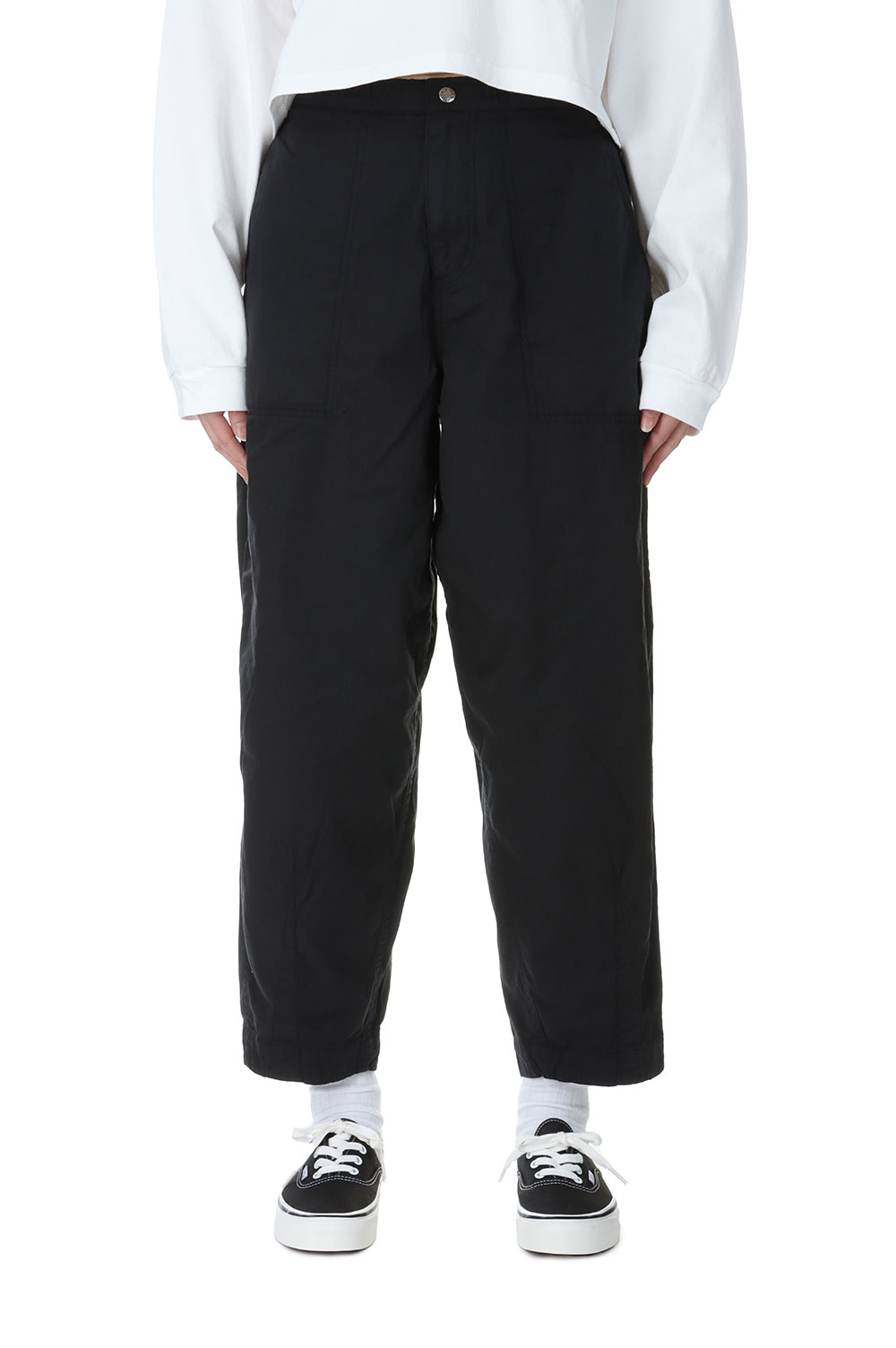 Ripstop Wide Cropped Field Pants -BLACK(NT5355N) | セレクト