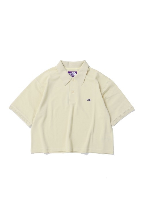 経堂) ノースフェイス THE NORTH FACE クロップド ポロシャツ Moss Stitch Field Cropped Polo NTW3408N サイズS 定価1.8万 Moss Stitch Field Cropped Polo -CREAM(NTW3408N) | セレクト
