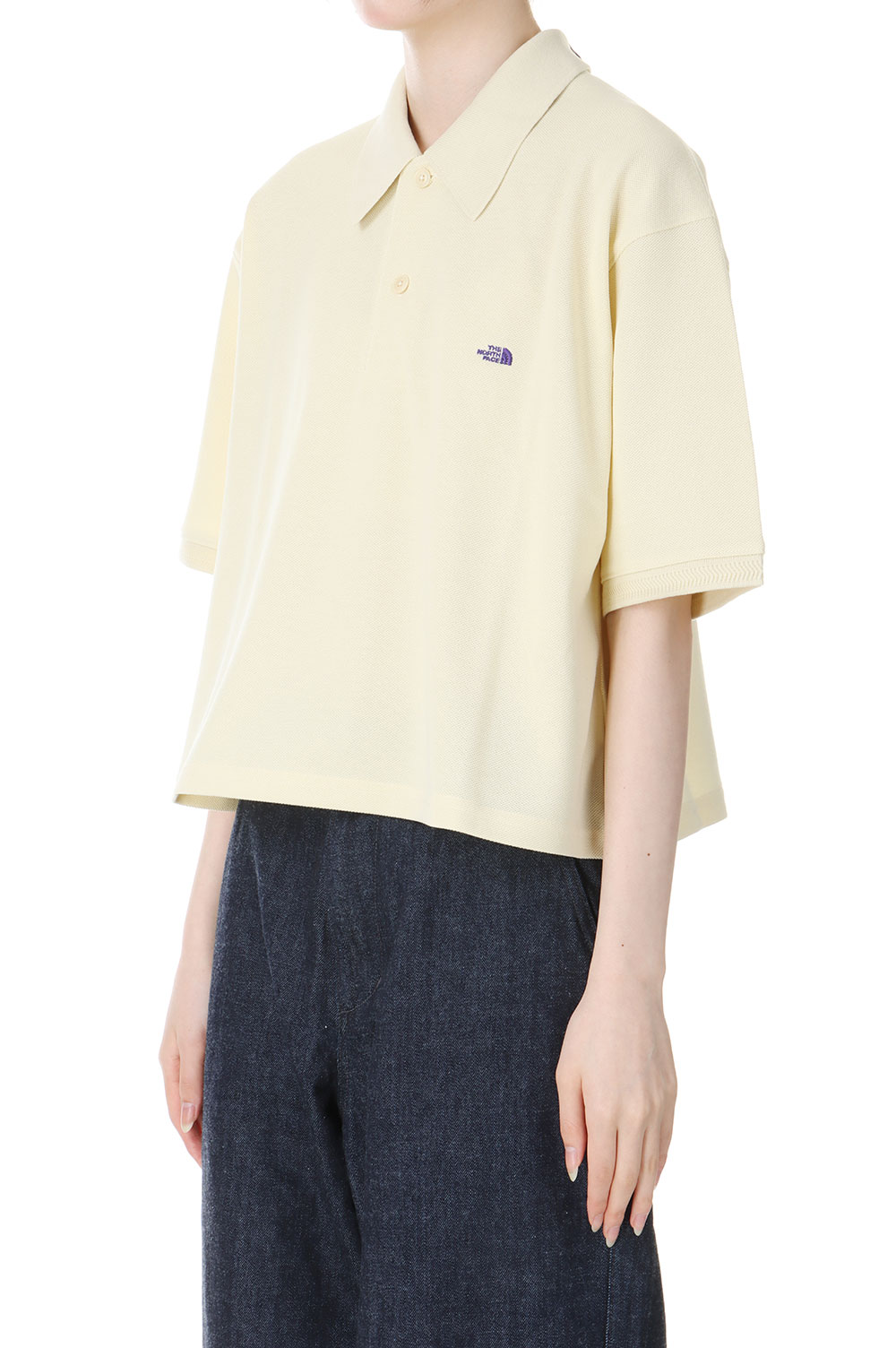 Moss Stitch Field Cropped Polo -CREAM(NTW3408N) | セレクトショップ