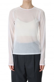 SHEER BACK OPEN PULLOVER / WHITE(24SCT-#326L)