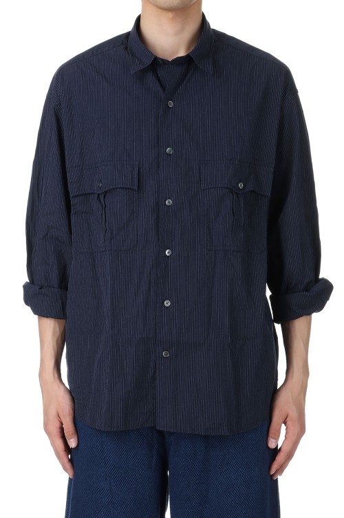 ROLL UP PIN STRIPE SHIRT(PC-016-2757) | セレクトショップ 