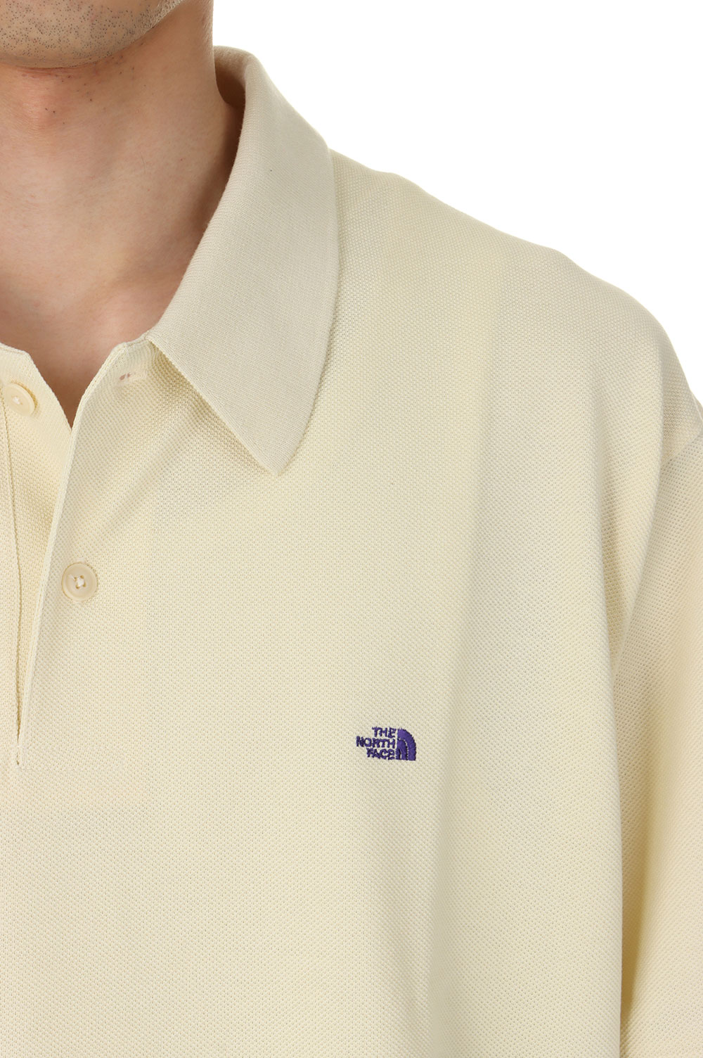 Moss Stitch Field Short Sleeve Polo - CREAM (NT3408N
