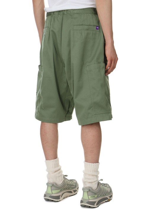 Chino Cargo Pocket Field Shorts - KHAKI GREEN (NT4405N) | セレクト