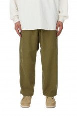 Uncut Corduroy Wide Tapered Field Pants - KHAKI BEIGE (NT5406N)