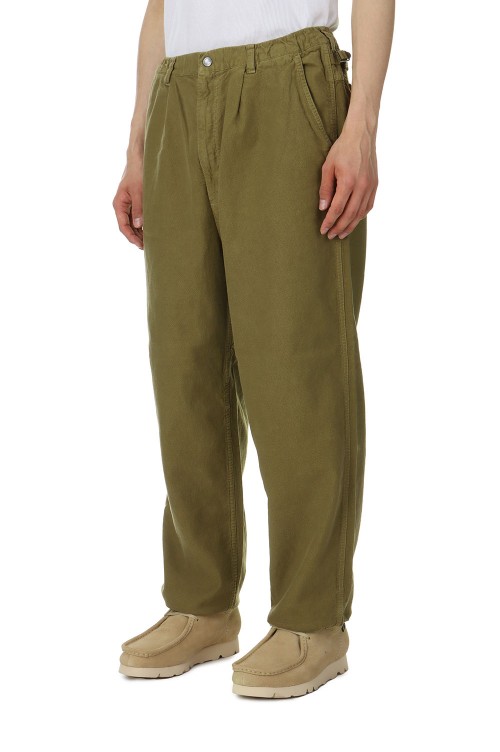 Uncut Corduroy Wide Tapered Field Pants - KHAKI BEIGE (NT5406N