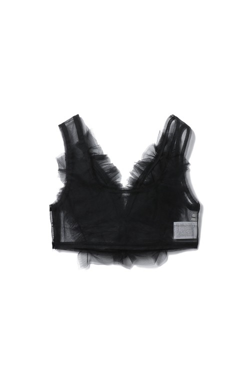 Tulle Tank top-BLACK(CB-24047) | セレクトショップ｜DeepInsideinc