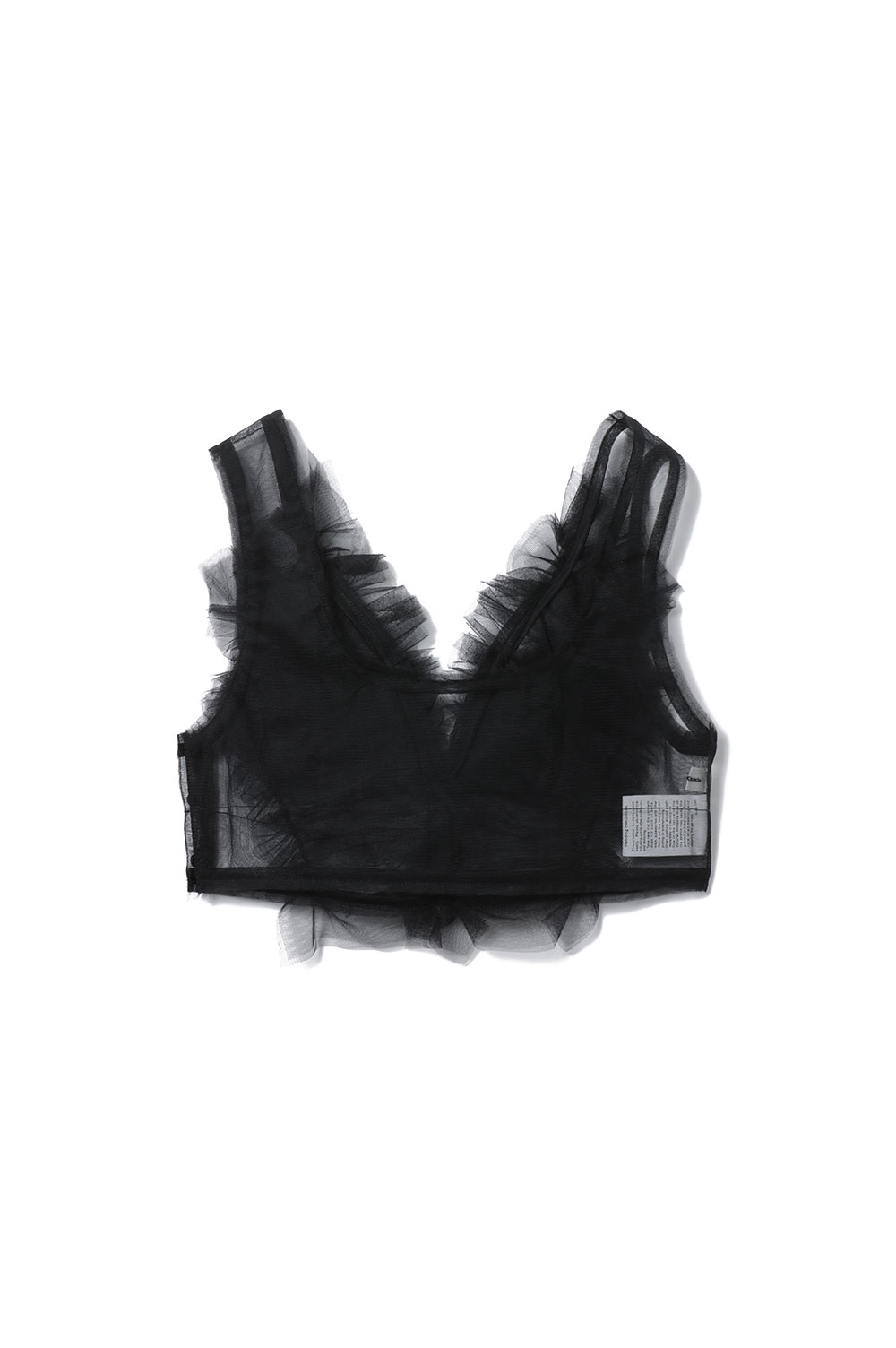 【未使用】Chika Kisada TANK TOP Tulle Tank top-BLACK(CB-24047) | セレクトショップ｜DeepInsideinc