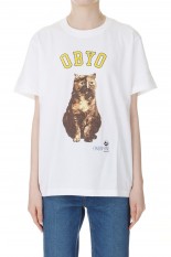 college style print tee / WHITE-1(oo24ss-01)