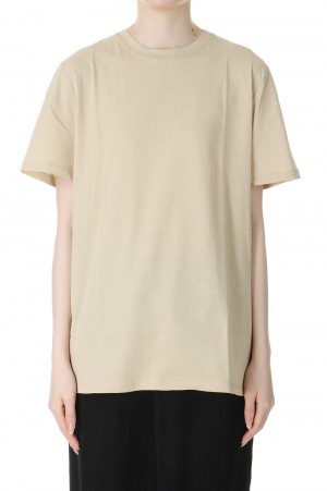 Basic Smooth T-shirts -BEIGE(12410613)