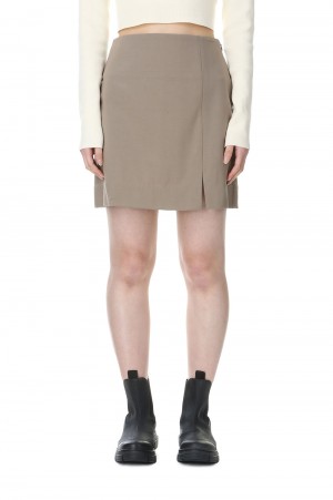 Heather Mini Skirt -GRAY BEIGE(12410801)