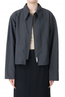 Washer Zip Blouson -CHARCOAL GRAY(12310201)