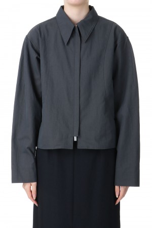 Washer Zip Blouson -CHARCOAL GRAY(12310201)