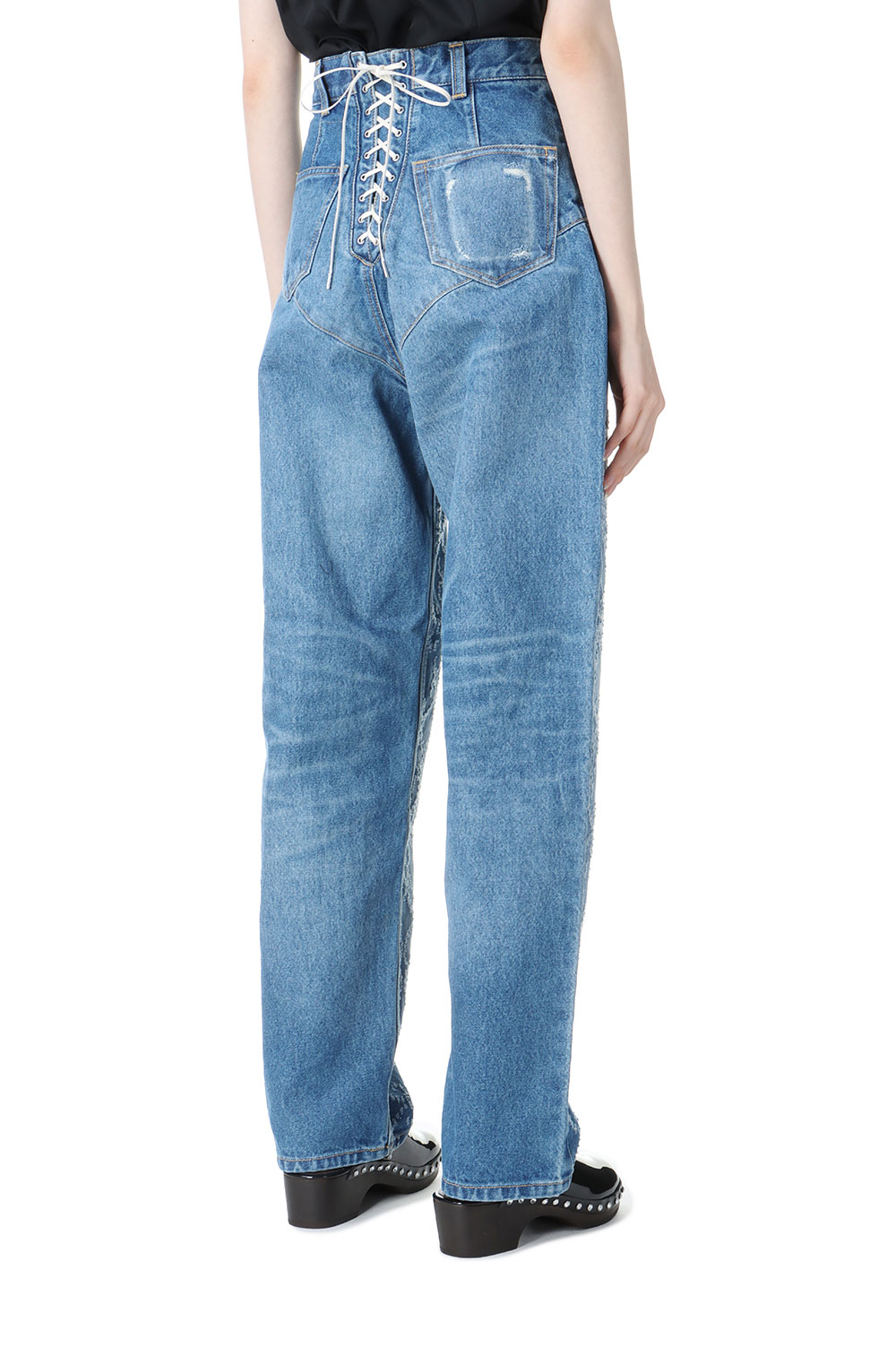最終お値下げ中　FETICO フェティコ　LASER-CUT WIDEJEANS FETICO】LASER CUT WIDE JEANS | loop