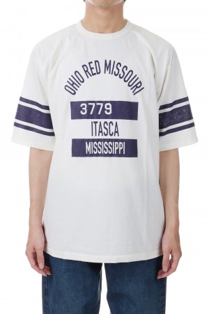 Suvin Cotton Foot Ball Tee - OFF (CSLM-126)