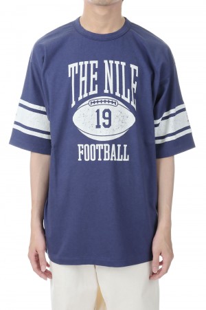 Suvin Cotton Foot Ball Tee - NAVY  (CSLM-126)