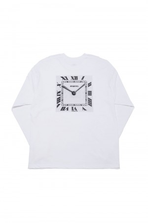 LONG SLEEVE T-SHIRT / WHITE (SQ-24SS-LT-01)
