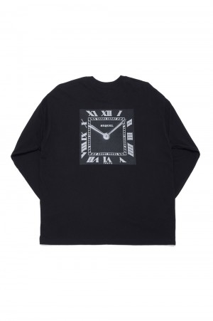 LONG SLEEVE T-SHIRT / BLACK (SQ-24SS-LT-01)