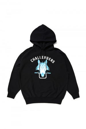 WOLF MC HOODIE / BLACK (CLG-SW 024-003)