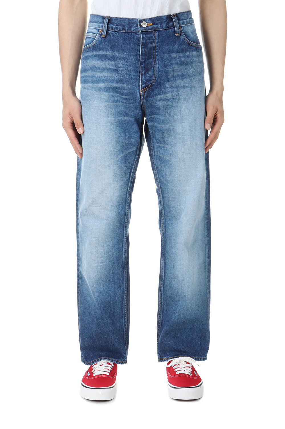 B EMBLEM BAGGY JEANS / INDIGO(BEPSS24PA02) | セレクトショップ 