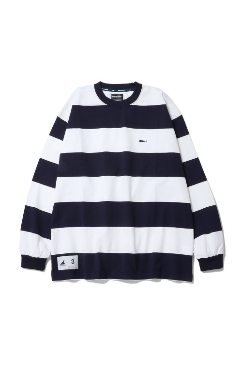 HORIZONTAL STRIPE LS - NAVY (241ATDS-CSM14) | セレクトショップ