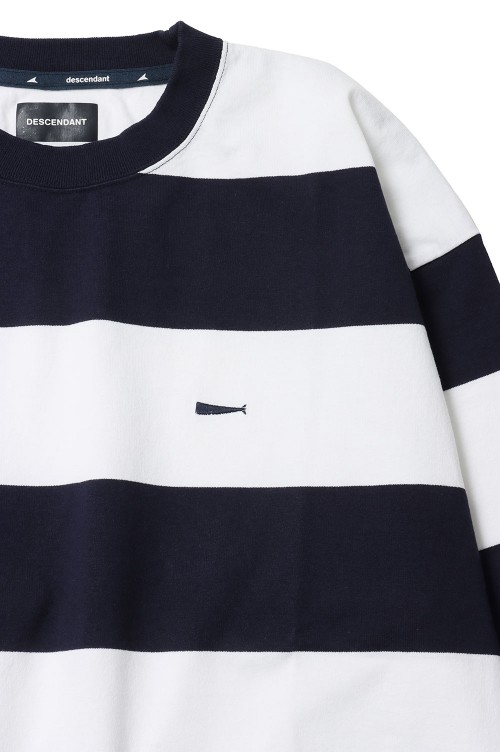 HORIZONTAL STRIPE LS - NAVY (241ATDS-CSM14) | セレクトショップ