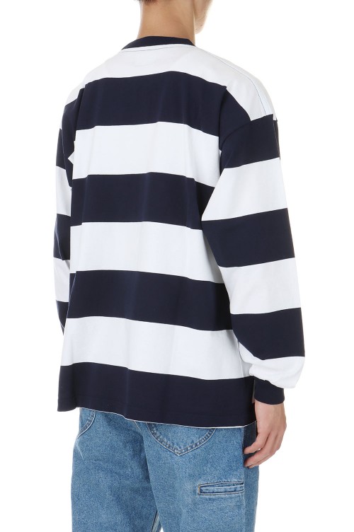 HORIZONTAL STRIPE LS - NAVY (241ATDS-CSM14) | セレクトショップ
