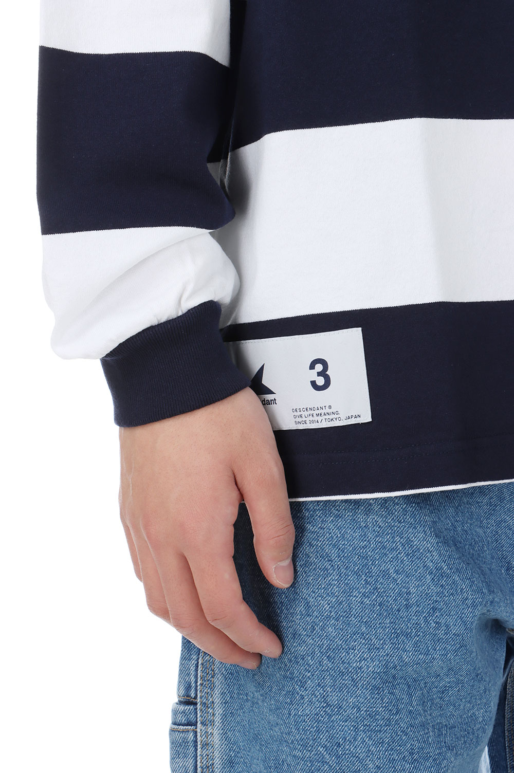 HORIZONTAL STRIPE LS - NAVY (241ATDS-CSM14) | セレクトショップ