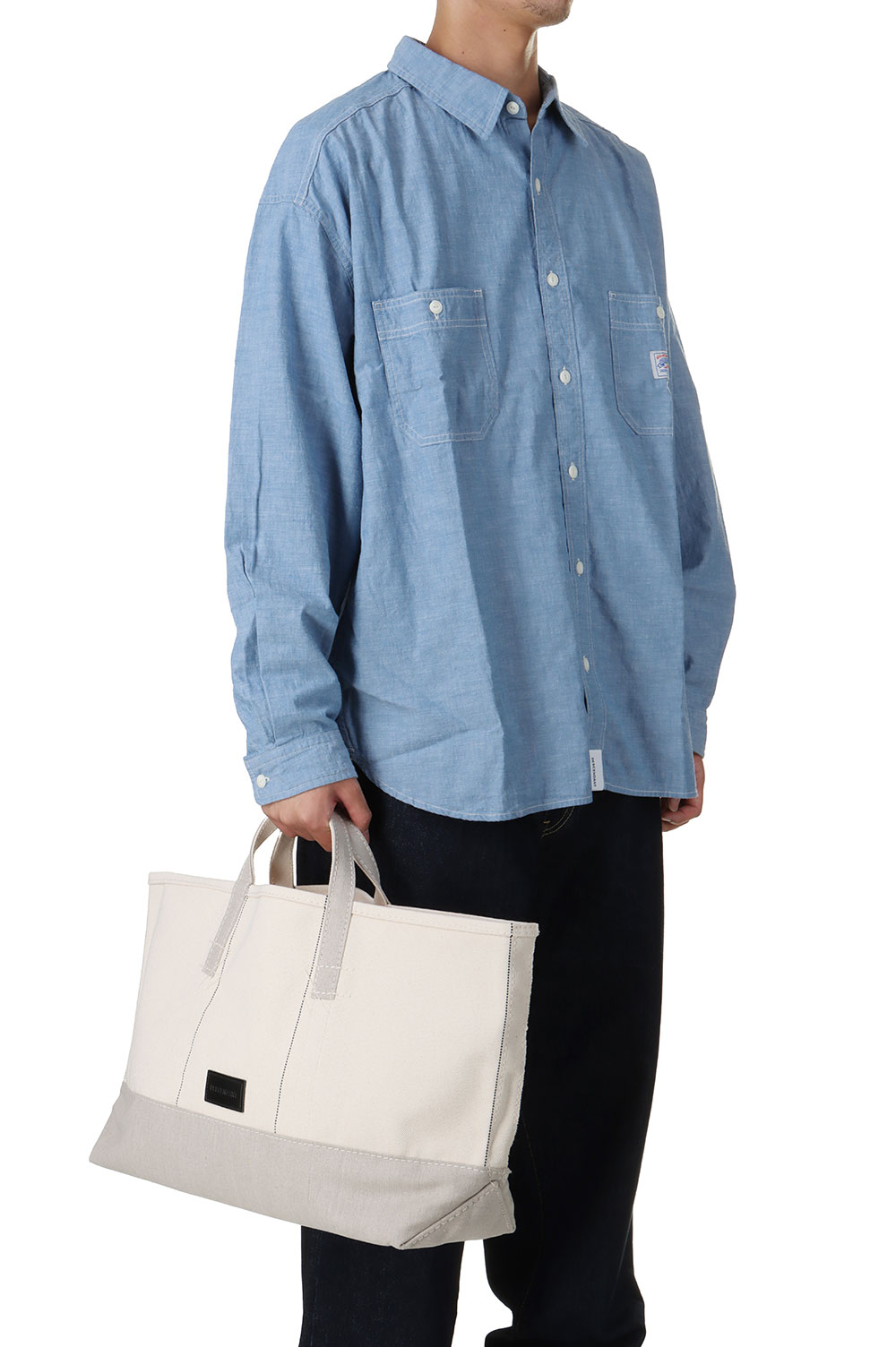 バッグ DESCENDANT COAL BAG TOTE M raregem DESCENDANT/COAL BAG TOTE M raregem (WHITE)