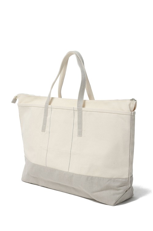 DESCENDANT/COAL BAG TOTE M raregem (WHITE)