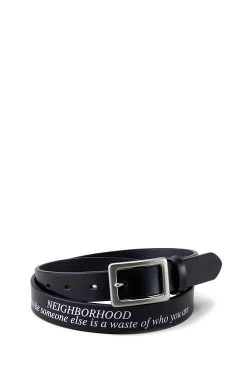 LEATHER NARROW BELT / BLACK (241PKNH-AC01) | セレクト