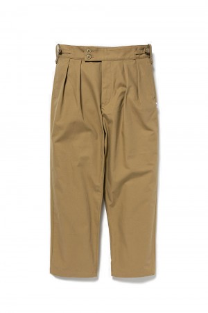 LEZ / GLUCA / TROUSERS / COTTON. CNVS / BEIGE (241TQDT-PTM06)