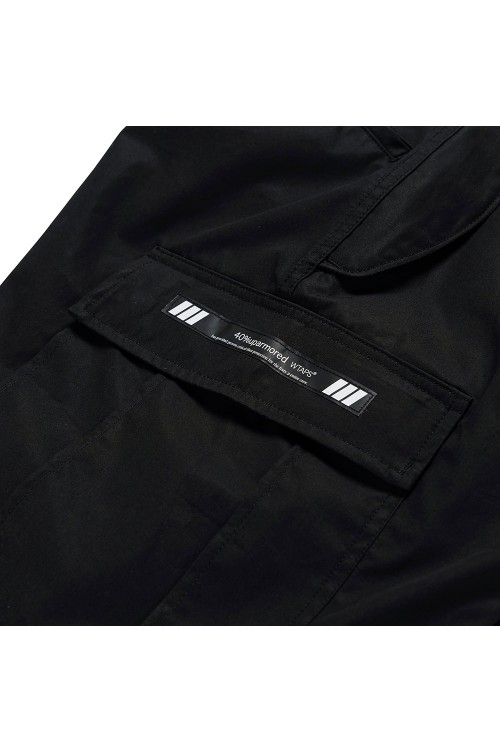 MILS0001 / SHORTS / COTTON. WEATHER / BLACK (241WVDT-PTM10 