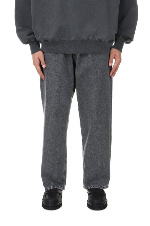5 Pocket Baggy Denim Easy Pants / Black Hard Wash(CTE-23A117