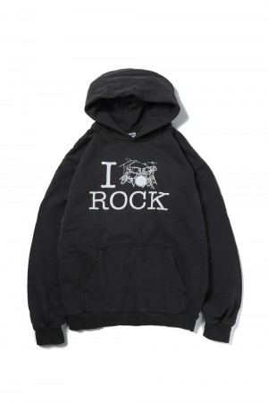 IROCK,  hoodie / Vintage Black