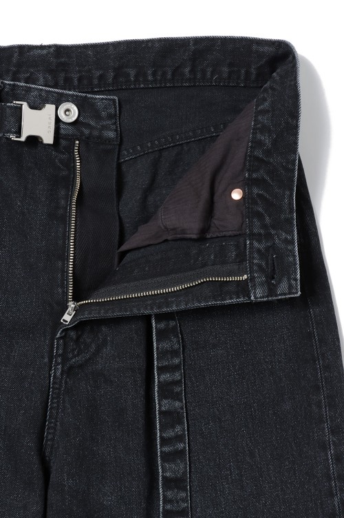 Wide Denim Pants -BLACK 001- (SCM-208) | セレクトショップ