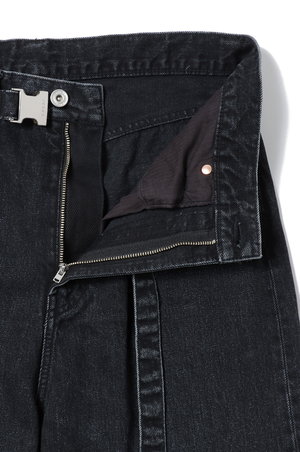 Wide Denim Pants -BLACK 001- (SCM-208) | セレクトショップ