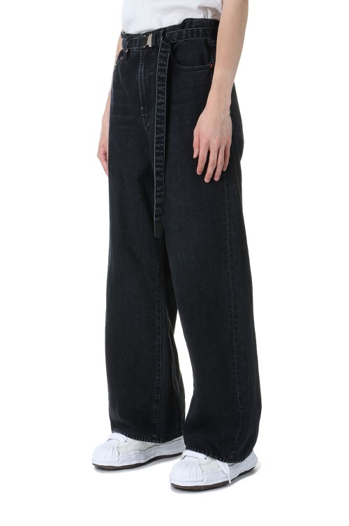 Wide Denim Pants -BLACK 001- (SCM-208) | セレクトショップ Wide Denim Pants -BLACK 001- (SCM-208) | セレクトショップ